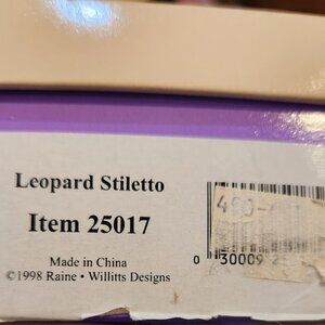 Just the Right Shoe Leopard Stiletto